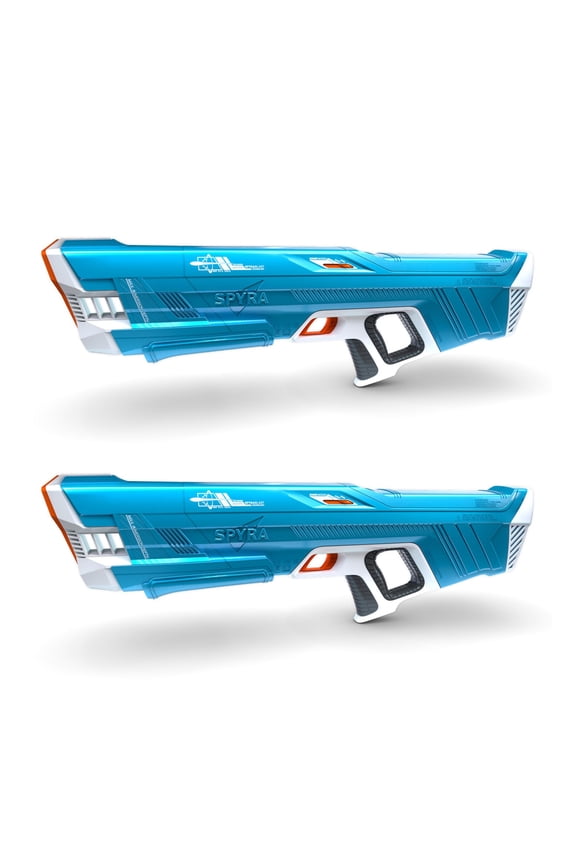 2 Pack Electric Water Blaster Outdoor Squirt Gun Toy, SpyraThree, Blue