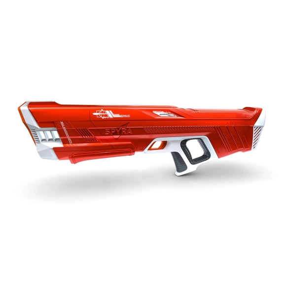 Open Box SPYRA Electric Water Blaster, Outdoor Squirt Gun for Pool Games, SpyraThree, Red