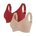 thumbnail image 1 of SPZTSX 2PCS Seamless Sports Bras for Women Push Up Minimizer Wireless Full Support Everyday Bra Comfortable Supportive, 1 of 2
