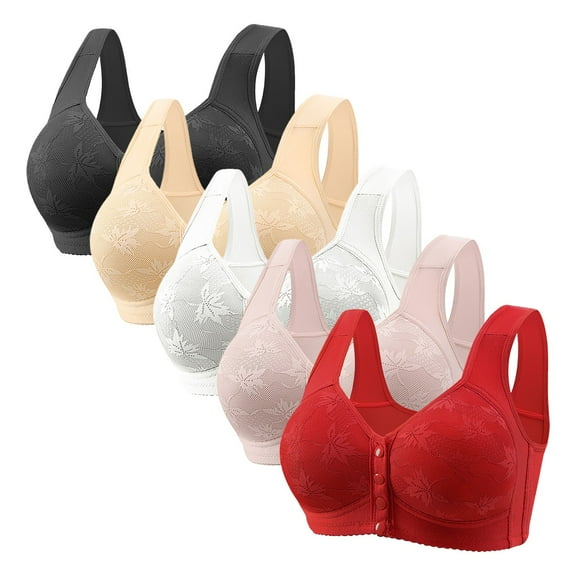 SPZTSX 5 Pack Wireless Bra for Women Seamless Padded Bralette Soft Stretch Sleep Bra No Underwire Everyday Comfort Bras