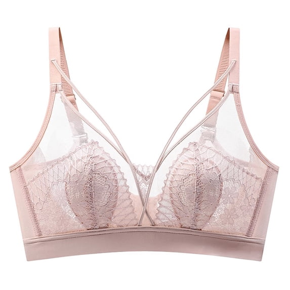 SPZTSX Bralette for Women, Wireless Bra with Soft Padding, Adjustable Strap, Plunge Sexy Comfort Bralette