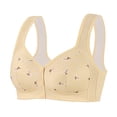 thumbnail image 1 of SPZTSX Bras for Older Women Plus Size No Underwire Full Coverage Breathable Cotton Bra Front Closure Padded Bralettes, 1 of 5