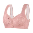 thumbnail image 1 of SPZTSX Bras for Older Women Plus Size No Underwire Full Coverage Breathable Cotton Bra Front Closure Padded Bralettes, 1 of 7
