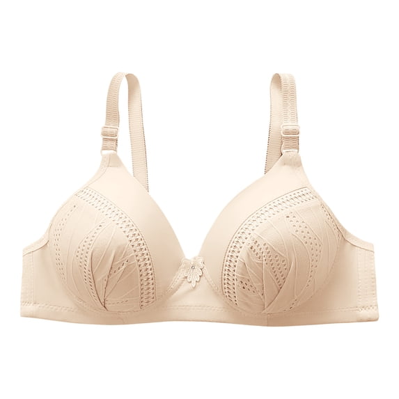 SPZTSX Bras for Women No Underwire Push Up No Padding Bralette Comfort Wireless Bra with Support and Lift