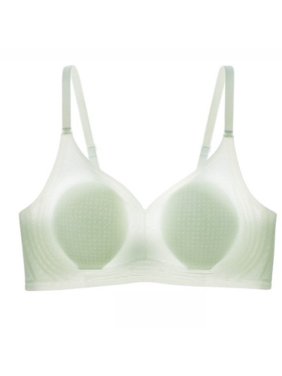 Cooling Ultra Thin Breathable Mesh Wireless Bras for Women Deep V Side Support Anti Sag Everyday Comfort Bra