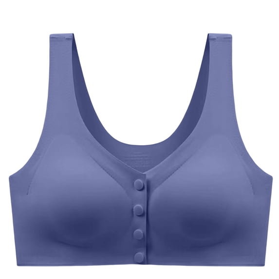 SPZTSX Front Closure Bras for Women Wireless Seamless Lightweight Easy On and Off Comfort Everyday Bra