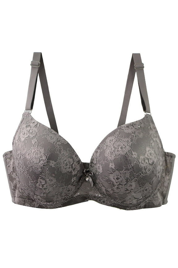 Lace Bra for Women Foam Underwire Supportive Lift D Cup Thin Style for Enhanced Shape and No Wire Bra