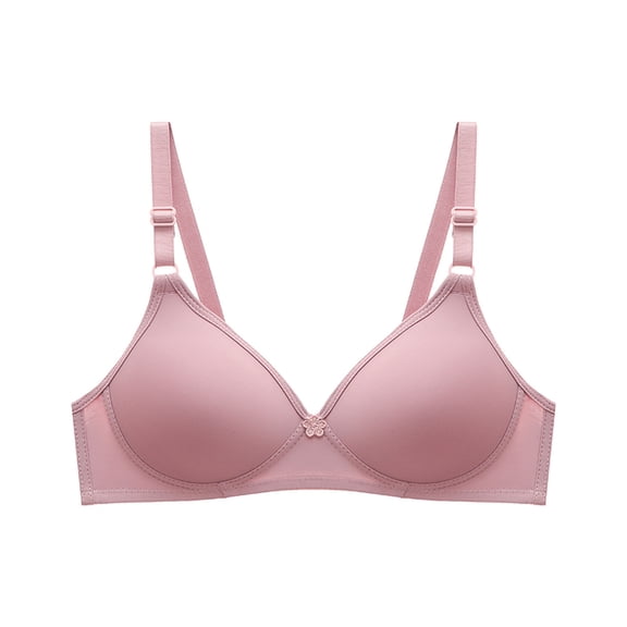 SPZTSX No Underwire Push Up Bras for Women Full Coverage Seamless Wireless Bras Non Padded Comfort Wire-Free Minimizer Bra