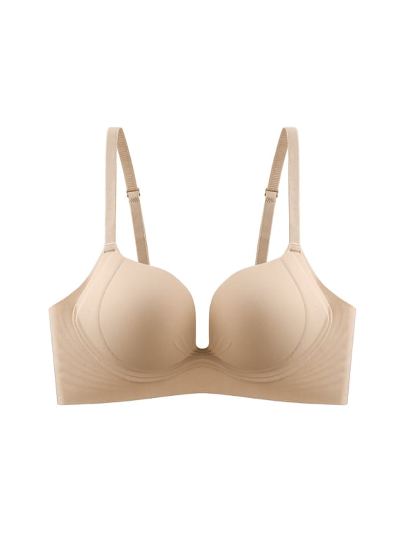 Push Up Padded Bra Add 2 Cup Bombshell T Shirt Plunge Everyday Bras for Women with Underwire Support