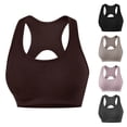 thumbnail image 1 of SPZTSX Racerback Sports Bras for Women Removable Pads High Impact Shockproof Breathable Workout Yoga Running Training Bra, 1 of 5