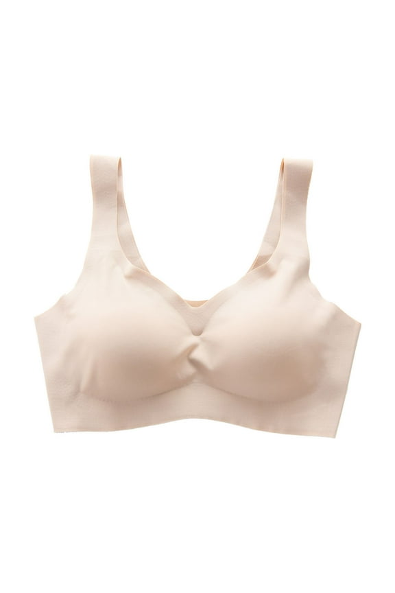 Seamless One-Piece Sling Beauty Back Wrapped Chest Sports Bra for Sleeping and Sports