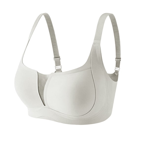 SPZTSX Seamless Square Neck Bras for Women Adjustable Straps Wirefree Comfort Breathable Support Bralette for All Day Comfort