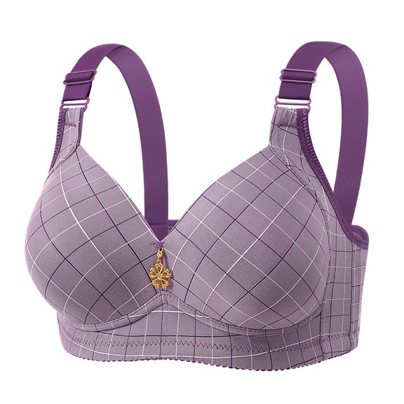 SPZTSX Women Full Coverage Wireless Push Up Bras Adjustable Straps Soft Comfortable Bralettes No Underwire Everyday Bra