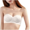 thumbnail image 1 of SPZTSX Women Longline Strapless Bra Back Smoothing Support with Clear Straps for Big Bust Fat No Move on Wedding Party, 1 of 4