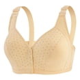 thumbnail image 1 of SPZTSX Women's Plus Size Front Button Sports Bra - Deep V Wireless Thin Bra with High Support, 1 of 2