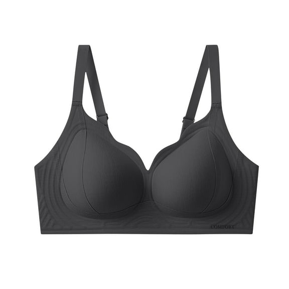 SPZTSX Women's Seamless No Underwire Bra Soft Wireless Comfort Push Up Bralettes Full Coverage Everyday T-Shirt Bras