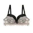 thumbnail image 1 of SPZTSX Women's Underwire Stretch Lace Plunge Bra | Low-Cut, Side Sling Lift, Support for Fuller Busts, 1 of 2