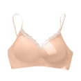 thumbnail image 1 of SPZTSX Womens Seamless Wireless Bras No Underwire Comfortable Deep V Mesh Bralettes Push Up Bras, 1 of 3