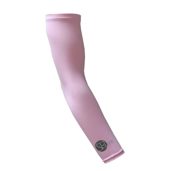 SParms SP-SLV-PL-PNK-L Plain Logo Sleeves, Pink - Large