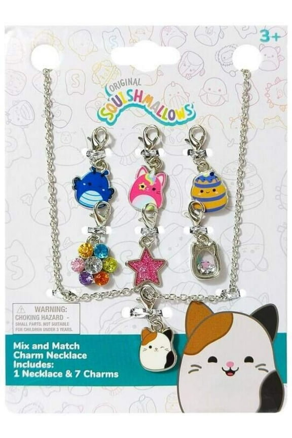 Girl's Squishmallow Mix and Match Charm Necklace