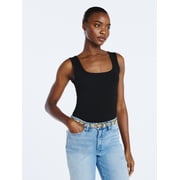 Women’s Square Neck Tank Top, Sizes XS-XXL