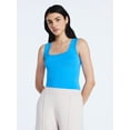 thumbnail image 1 of Scoop Women’s Square Neck Tank Top, Sizes XS-XXL, 1 of 5
