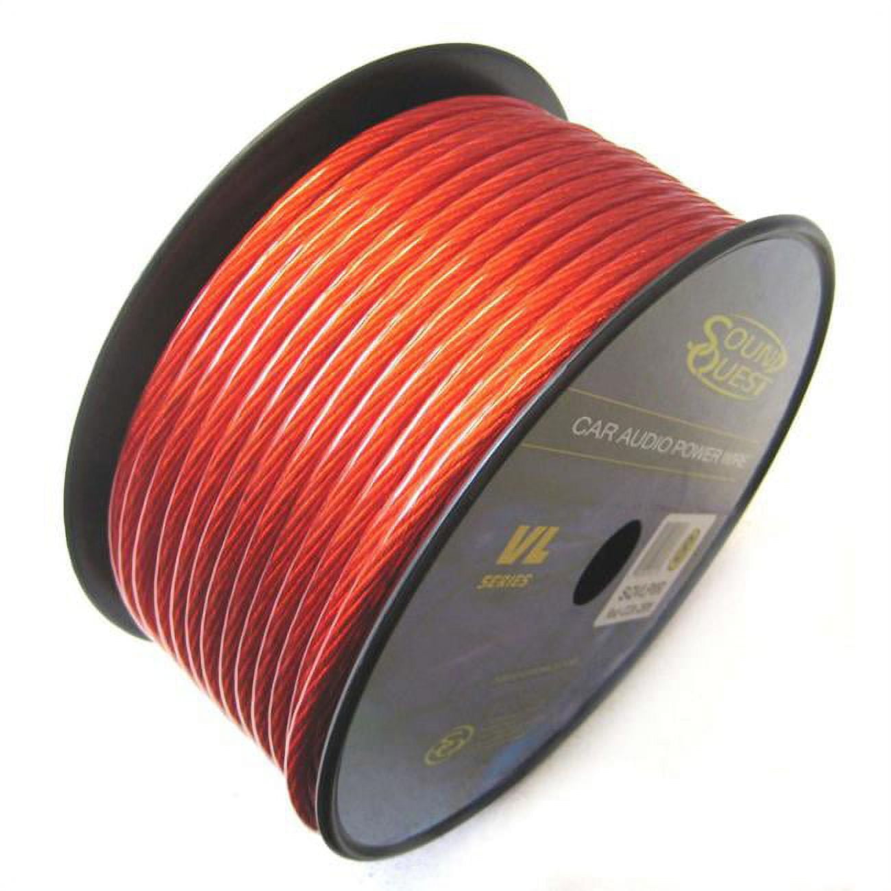 SQ SQVLP0R 1-0 Gauge CCA Speaker Wire, Vinyl Matte - Red