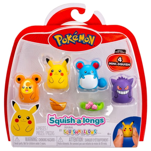 Squish-a-longs Pokmon Mini-Squish 4-Pack