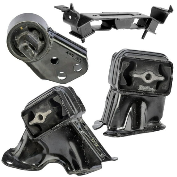 SQAMOR 4pcs Engine and Transmission Motor Mount Set Kit Front Left Driver and Right Passenger Side for Jeep for Commander 3.7L 2006-2010 for Grand Cherokee 3.7L 2005-2010 52090296AF EM-4153