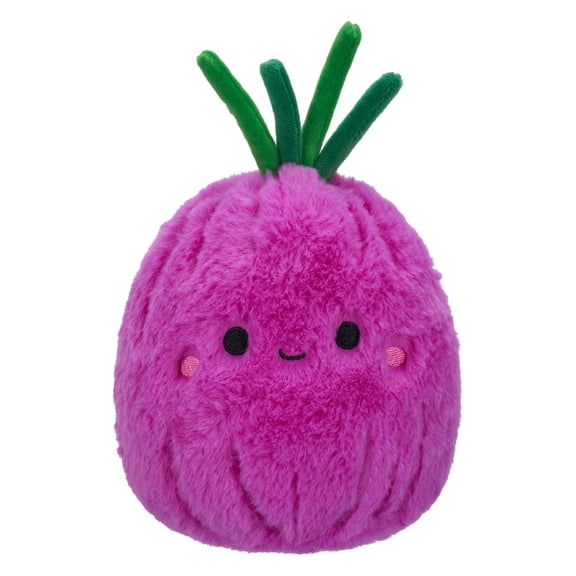 Squishmallows FuzzAMallow Official 5 inch Azibek the Red Onion - Child's Ultra Soft Stuffed Plush Toy