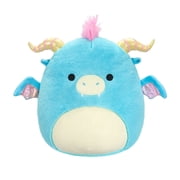 Squishmallows FuzzAMallow Official 12 inch Byron the Pastel Dragon - Childs Ultra Soft Plush Toy