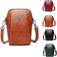 thumbnail image 1 of SQDWYGG All-match Vertical Cellphone Bag, Mini Shoulder waterproof Crossbody Wallet Phone Bag for Women,Brown, 1 of 8