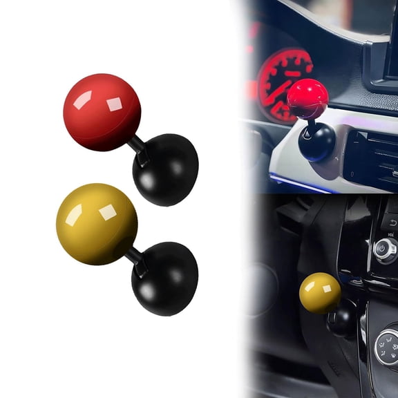 SQDWYGG Car Push To Start Button Rocker Engine Starter Ignition Lever Accessories,Red,1.12" x 1.6"