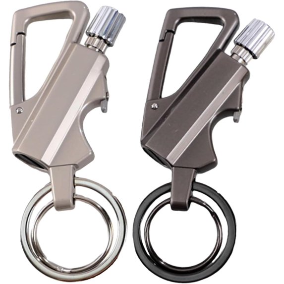 SQDWYGG Permanent Match Infinity Lighter, Keychain Lighter Match Strike,2025 Permanent Match with Multitool Keychain Bottle Opener, Waterproof Reusable Matchstick, Forever Match,2-s b,3.5" x 1.37",1