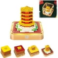 thumbnail image 1 of SQDWYGUO 3D Calendar 2025 Creative Desk Time Piece Calendar, 3D Memo Pad Calendar 2025, Desk Calendar With LED Lights, DIY Paper Carving Art Sticky Note Desktop Decoration Gift,D,3.85" x 3.85"x 3.34", 1 of 9