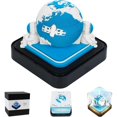 thumbnail image 1 of SQDWYGUO 3D Memo Pad Calendar 2025,3D Magic Castle Weekly Calendar Notepad with Light&Holder,Time Piece Desk Calendar Memo Pad DIY Decoration Gift,Blue Earth,3.85" x 3.85"x 3.34", 1 of 8