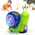 thumbnail image 1 of SQDWYGUO Baby Toddler Infant Luminous Snail Toy, Electric Tummy Time Toys Crawling Snail Musical Toys with Light-up Music, Light-Up Walking Dancing Moving Interactive Sensory Toy,Green, 1 of 7