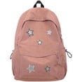 thumbnail image 1 of SQDWYGUO Cute Y2K Aesthetic Backpack Stars Pattern Preppy Backpack Laptop Backpack Back to College Supplies,Pink, 1 of 7