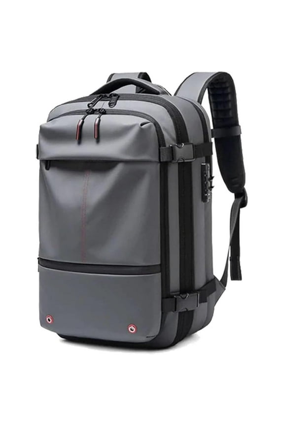 Expandable Vacuum Backpack, Vacuum Backpack, Alepeak Vacuum With Password Lock Backpack, Travel 60l Air Vacuum Compression Backpack,Grey