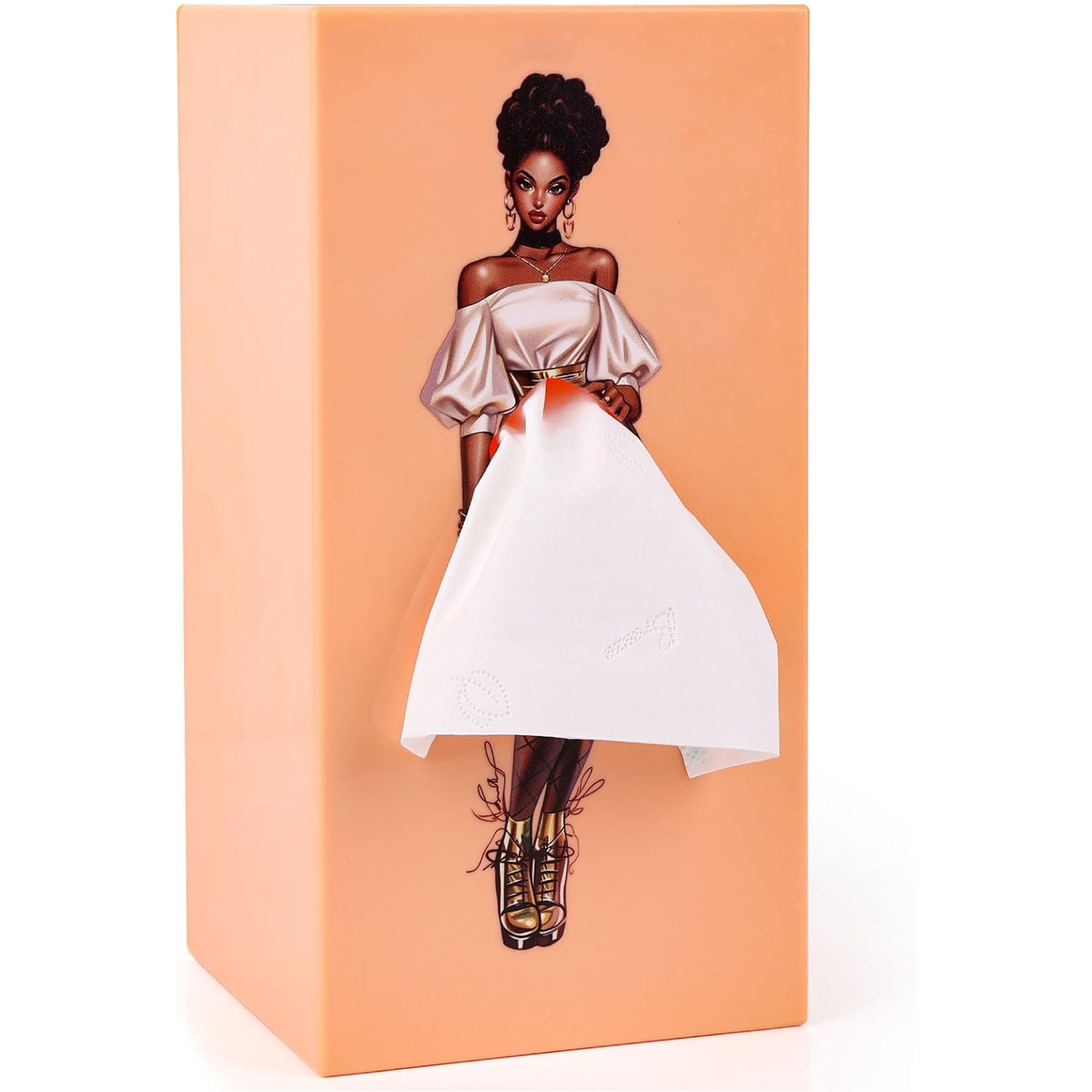 SQDWYGUO Funny Tissue Box Holde, Lady Skirt Tissue Box Cover, A Funny  Vintage Lady Up Dress Design Tissue Box Holder Rectangular Decor -  Walmart.com