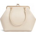 thumbnail image 1 of SQDWYGUO Kiss Lock Frame Handbag, PU Leather Shoulder Tote Bag Messenger Hobo Clutch Purse for Women Formal Work Leisure,Pu Beige,1, 1 of 6