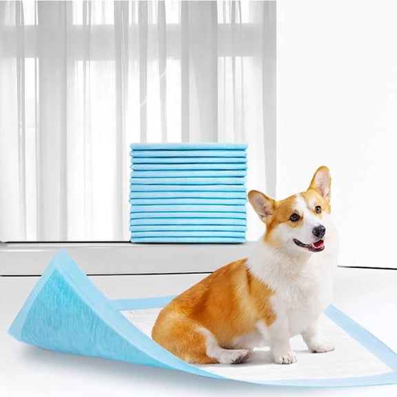 SQDWYGUO Pet Toilet Training Pads 100Count Disposable Puppy Pee Pads 18" x 13" for Dogs, Ultra Absorbent|Quick Dry|Leak-Proof Pet Potty Pads for Dog, Cat, Rabbits and Guinea Pigs,blue