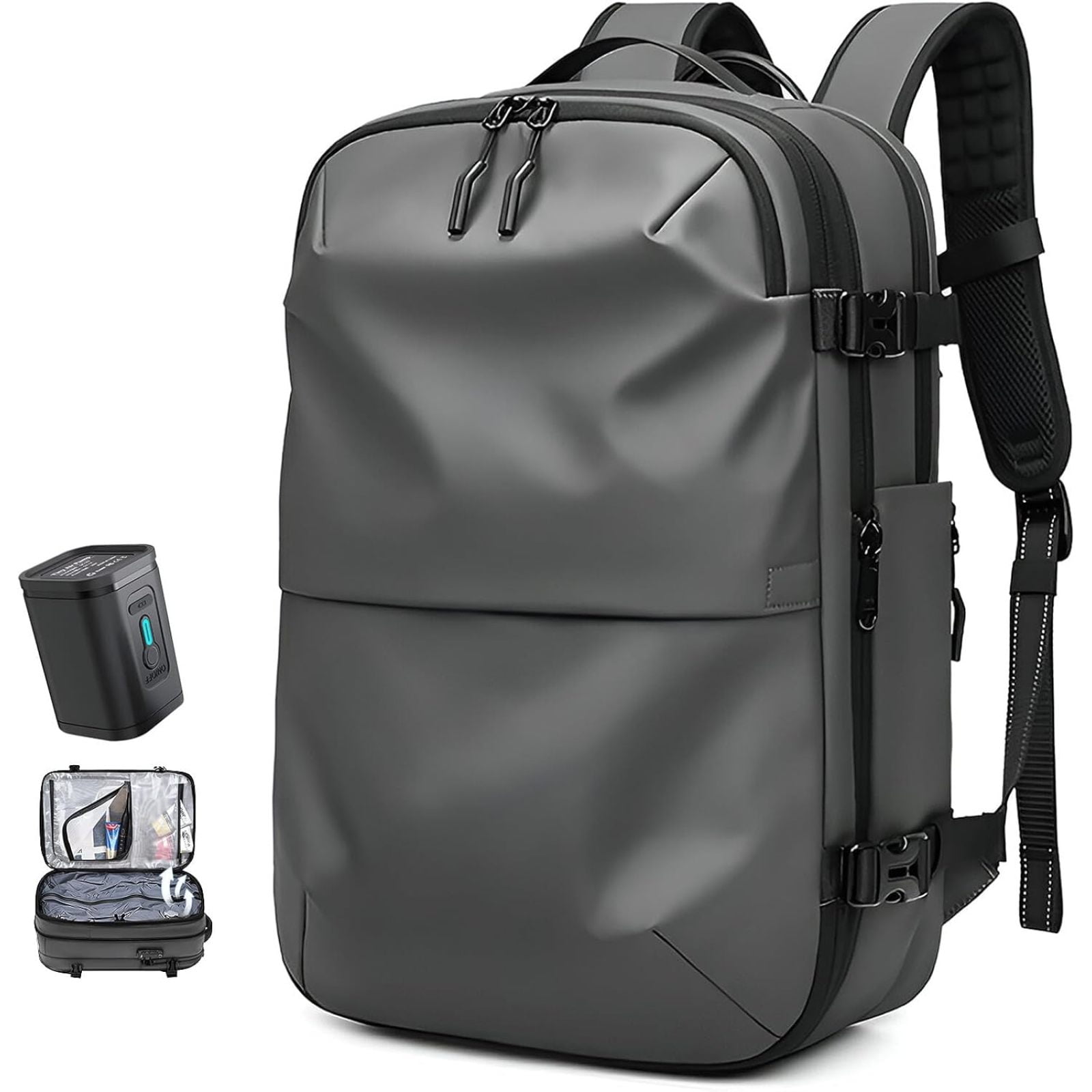 SQDWYGUO Vac Pack Backpack,Travel Airbag Backpack with Vacuum Pump ...