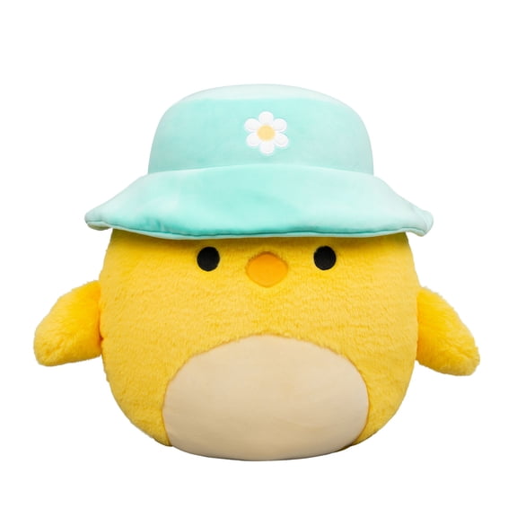 Squishmallows FuzzAMallow Official 16 inch Triston the Yellow Chick With Bucket Hat - Child's Ultra Soft Plush Toy