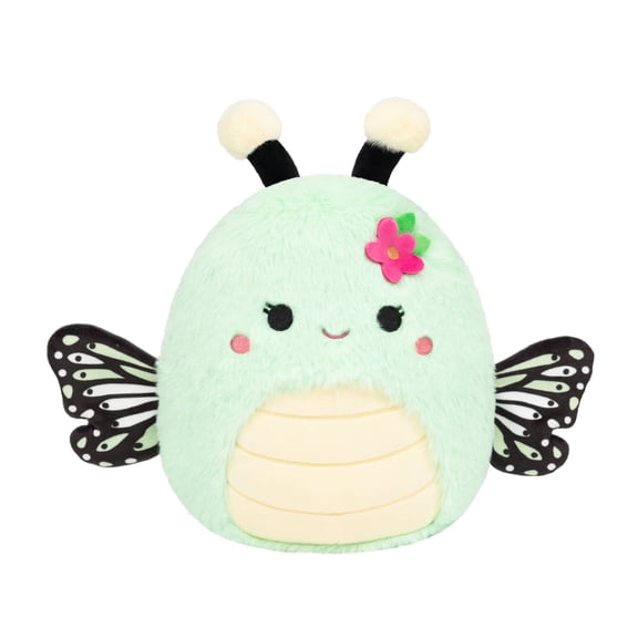 Squishmallows FuzzAMallow Official 8 inch Taysha the Light Green Butterfly With Flower Pin - Child's Ultra Soft Plush Toy