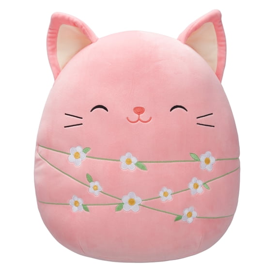 Squishmallows Official 12 inch Wilka the Peach Cat - Child's Ultra Soft Stuffed Plush Toy