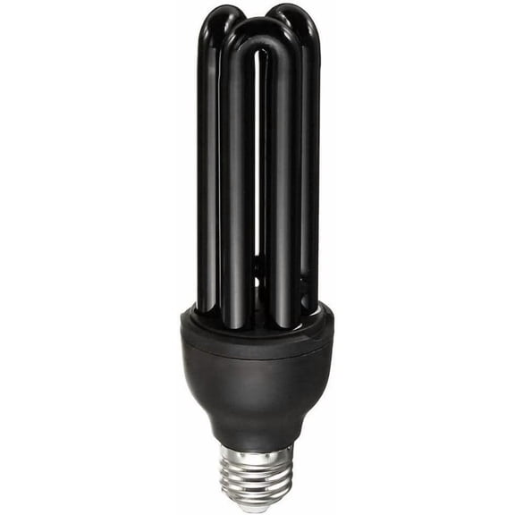 SQHQ 40W Black Light Bulb, 365nm Fluorescent Lamp for Party Decorations Currency Checking with E27 Base for Pet Detection Fluorescence Inspection (B)