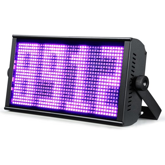 SQHQ LF105 LED Stage Strobe Light,200W Matrix RGB DJ Strobe Light Bar with DMX512, 8/9/15CH, Sound Activated, Wash Uplight Dual-Zone Effects for DJ, Club, Party & Wedding