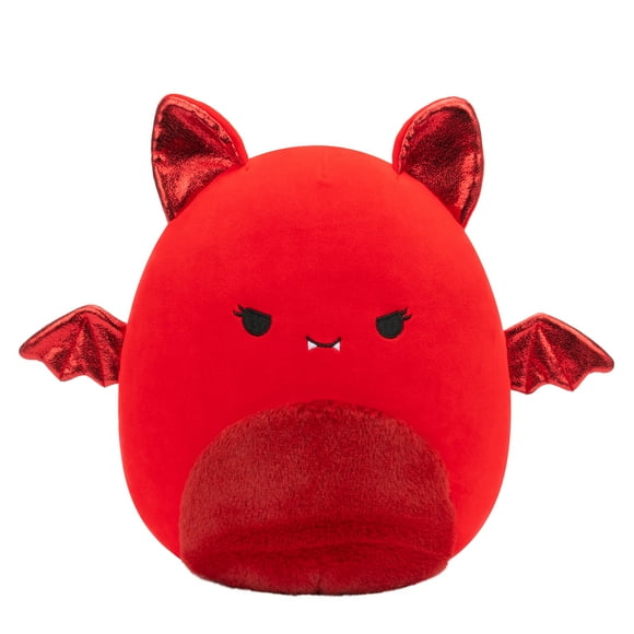 Squishmallows Official 5 inch Valentine the Red Bat with Fuzzy Belly - Child's Ultra Soft Plush Toy