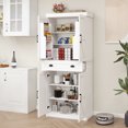 thumbnail image 1 of SQIREP 71" Tall Kitchen Pantry, Farmhouse Wood Kitchen Storage Cabinet with Drawer and 2 Adjustable Shelves, Freestanding Cupboard Buffet Sideboard for Kitchen, Dining Room, 1 of 8
